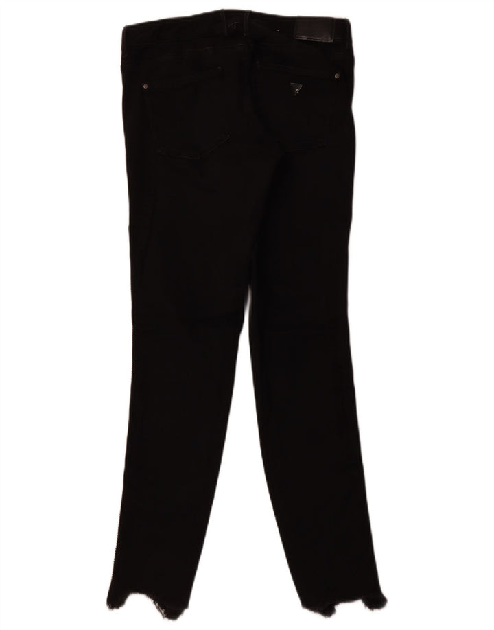 Jeans skinny Jegging da donna a vita media GUESS W28 L28 cotone nero