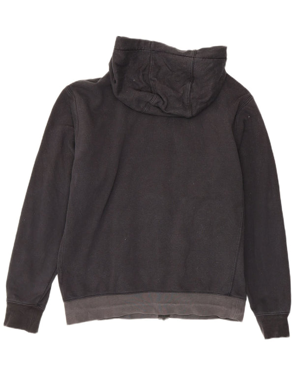 Felpa con cappuccio e zip Nike da uomo in cotone color block medio nero
