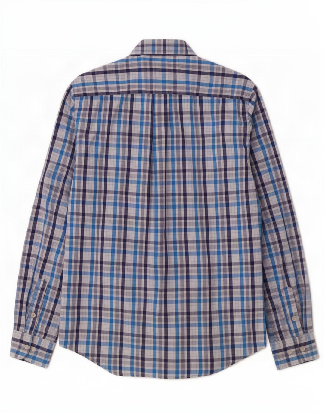 Camicia da uomo Tommy Hilfiger piccola in cotone a quadri blu