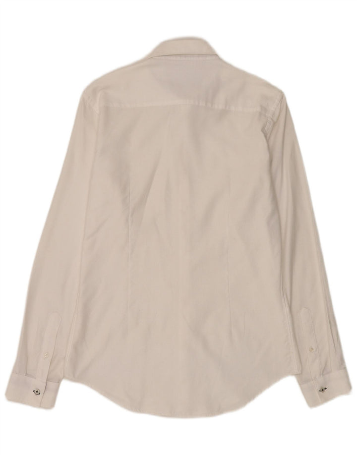 Camicia slim fit da uomo Zara bianca media