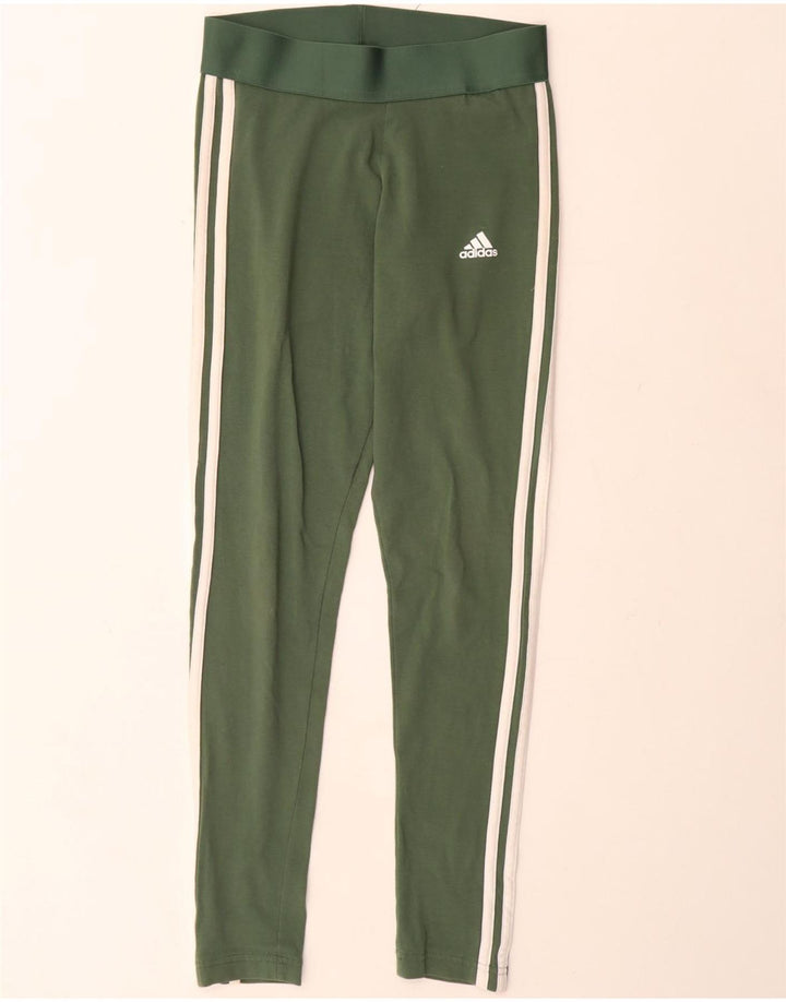 Leggings Adidas da donna UK 8/10 piccolo cotone verde
