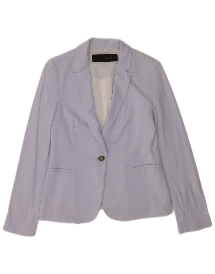 Giacca blazer a 1 bottone da donna Zara UK 16 grande blu