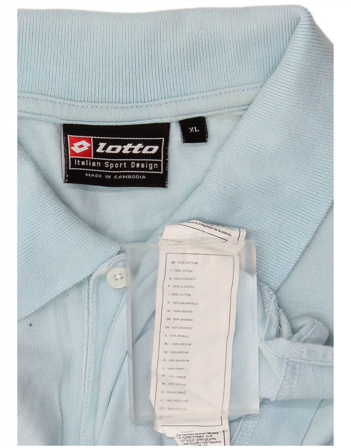 Polo da uomo Lotto XL in cotone blu