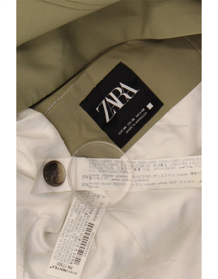 Giacca blazer a 1 bottone ZARA da uomo EU 48 medio poliestere kaki