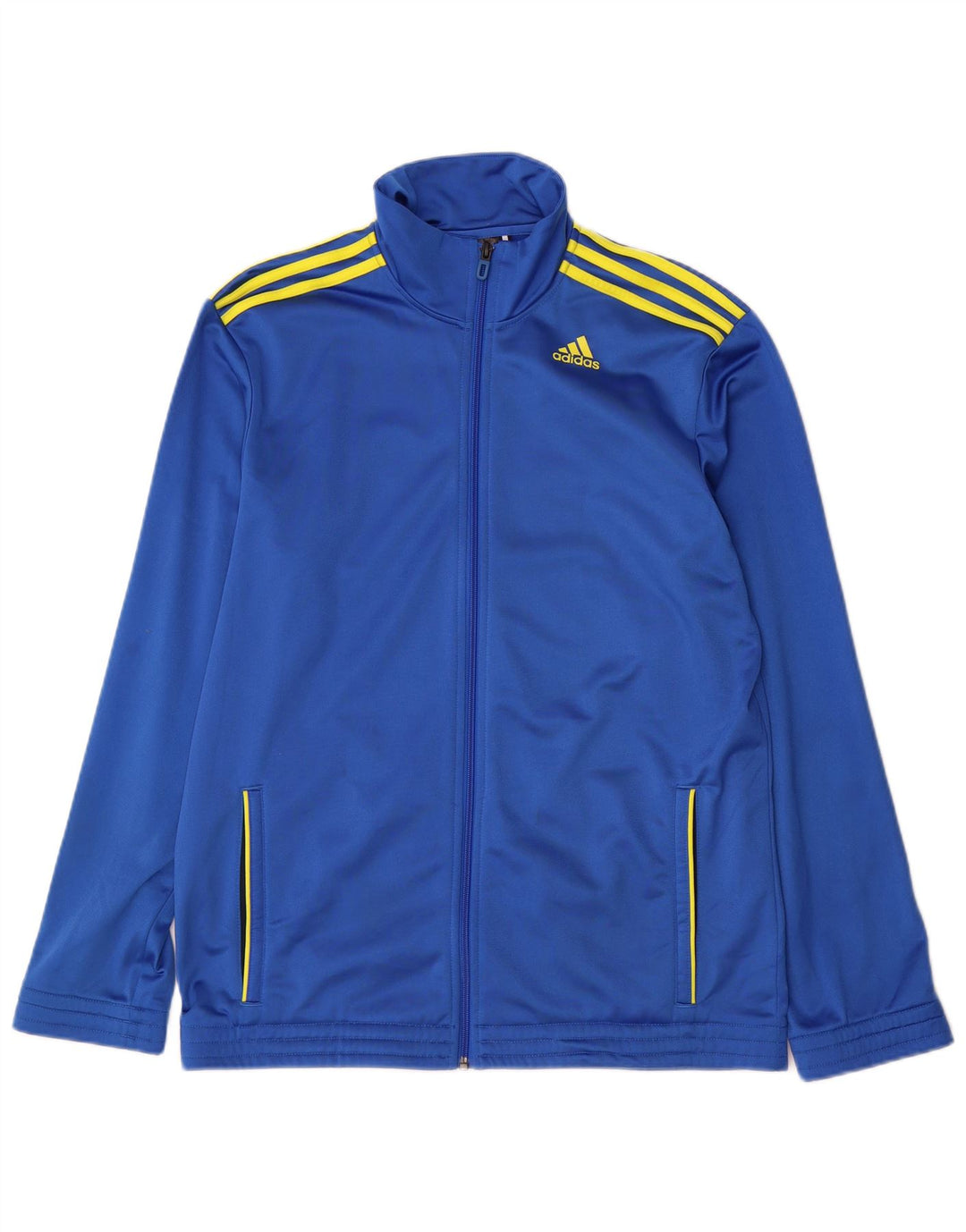Giacca da tuta da uomo Adidas UK 42/44 Large Blu Poliestere