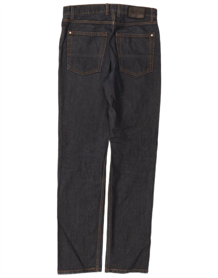 Jeans dritti da uomo Marks & Spencer Blue Harbour W30 L33 cotone blu navy