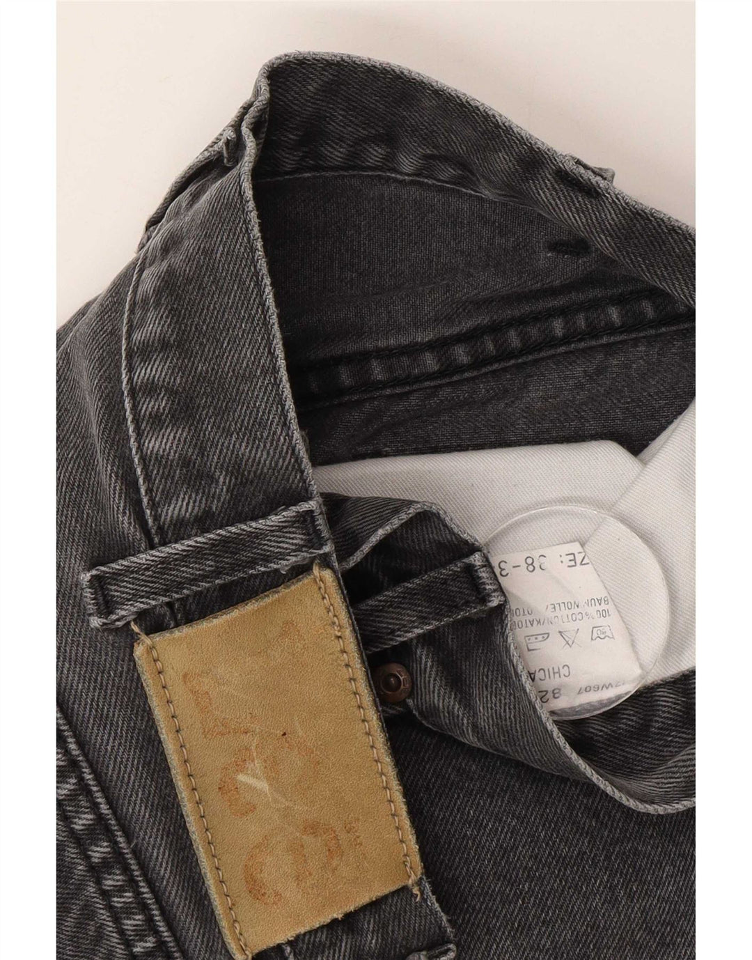 Jeans dritti Chicago da uomo Lee W38 L34 cotone grigio