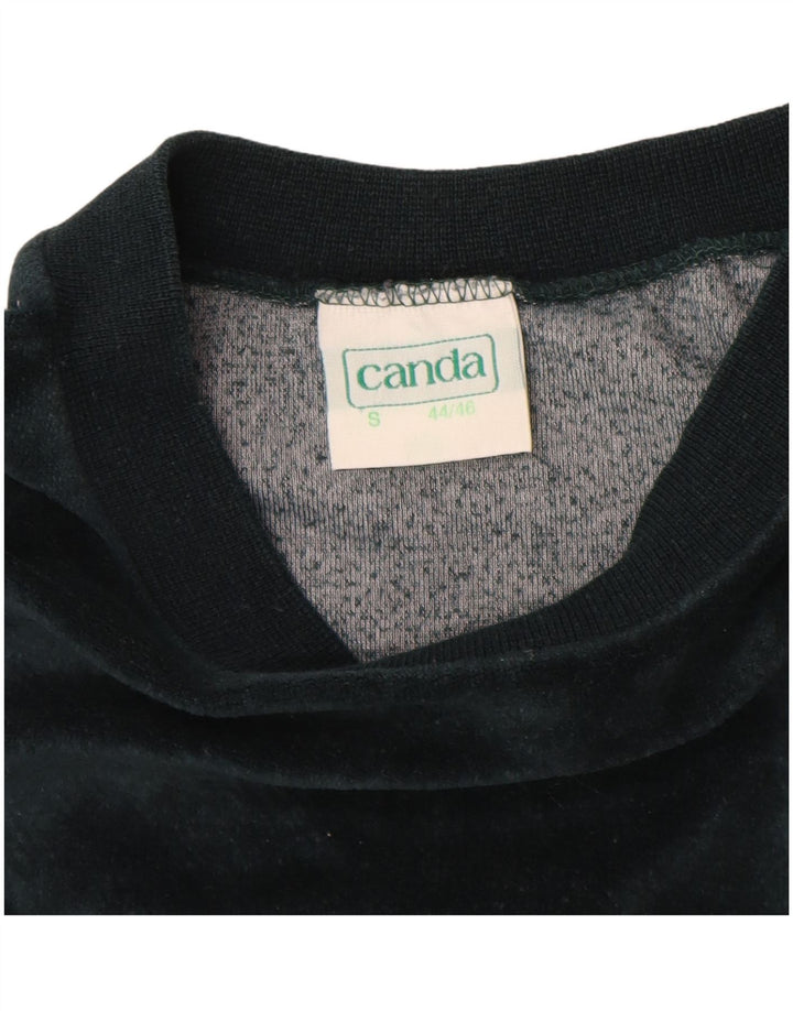 CANDA Felpa oversize da donna Maglione UK 10 Piccolo cotone verde