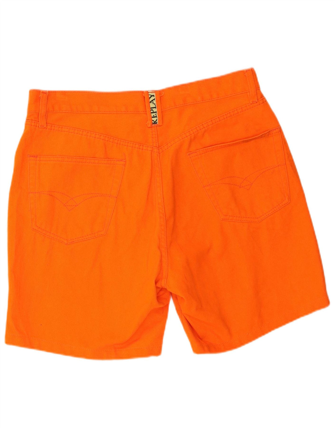 Pantaloncini casual da uomo Replay W36 Large in cotone arancione