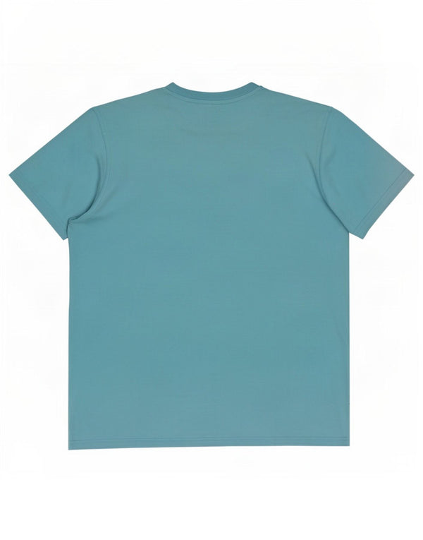 T-shirt da uomo Weird Fish Top XL in cotone blu