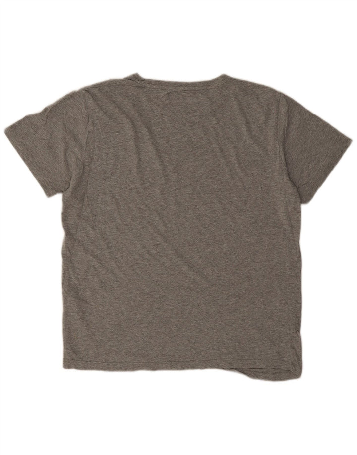 Jack & Jones T-shirt grafica da uomo con vestibilità regolare, grigio medio chiazzato