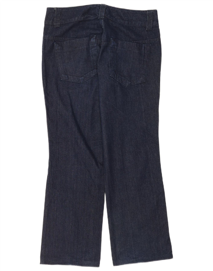 Jeans dritti da donna Sergio Tacchini W31 L30 cotone blu navy