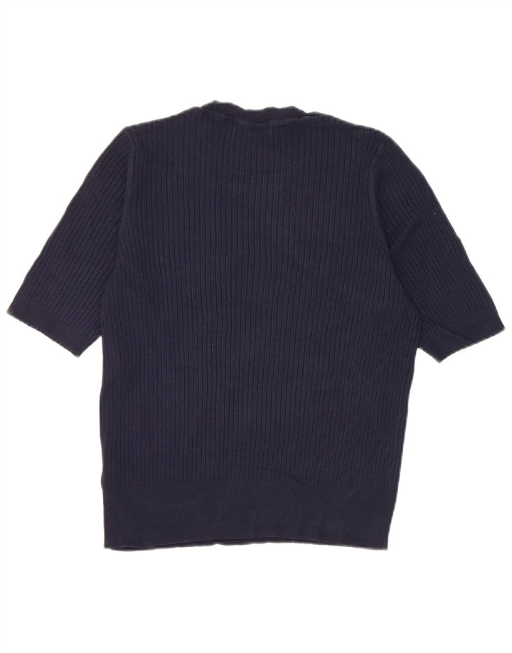 T-shirt da donna Marks & Spencer Top UK 14 viscosa media blu navy