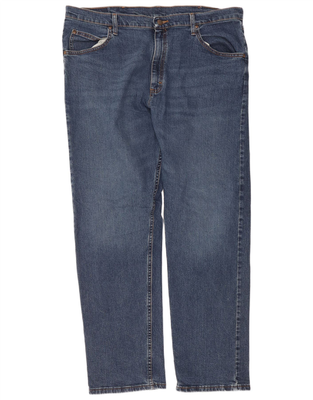 Jeans dritti da uomo Wrangler W38 L32 cotone blu