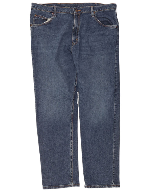 Jeans dritti da uomo Wrangler W38 L32 cotone blu