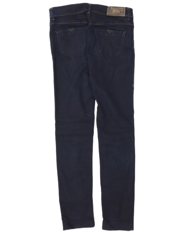 Jeans Jeggings Super Slim Livier a vita bassa da donna Diesel W27 L28 Blu Navy