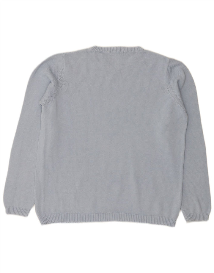 Maglione maglione girocollo da uomo Marks & Spencer blu medio