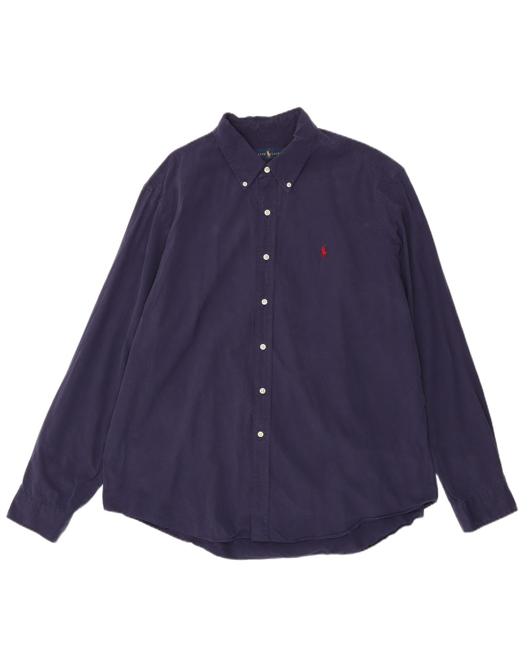 Camicia da uomo Ralph Lauren 2XL cotone blu navy