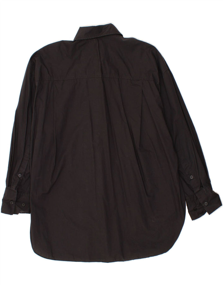 ZARA Womens Oversized Shirt UK 10 Small Black Vintage Zara and Second-Hand Zara from Messina Hembry 
