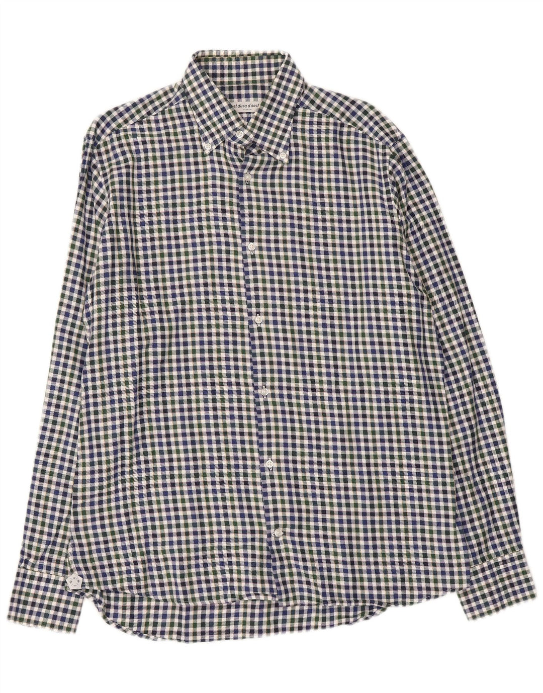 Camicia da uomo in flanella Al Duca D'Aosta taglia 42 16 1/2 grande multicolore