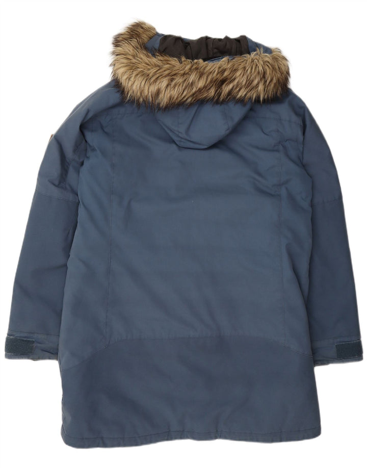 Giacca Parka con cappuccio da donna Fjall Raven UK 16 Large Blu Poliammide