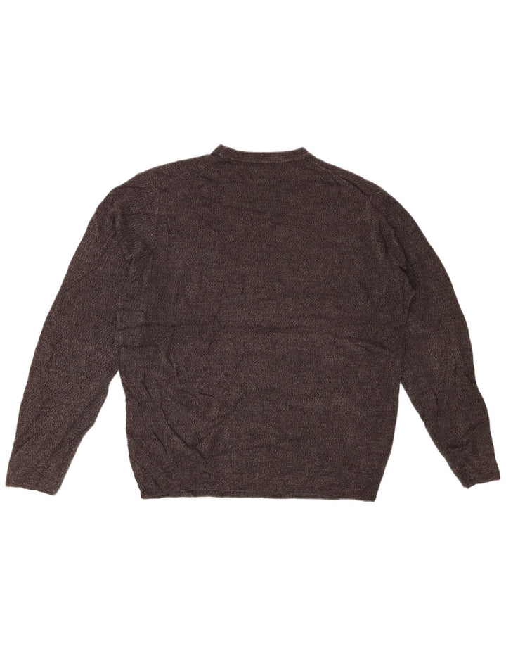 DOCKERS Maglione girocollo da uomo grande in acrilico grigio