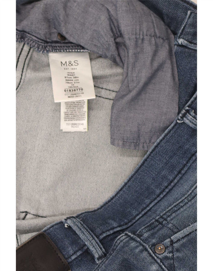 Jeans dritti da donna Marks & Spencer W38 L31 cotone blu
