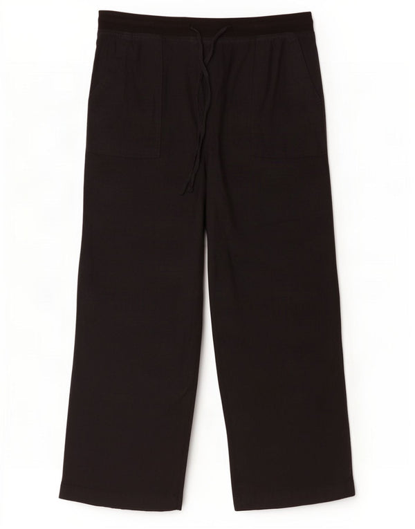 Pantaloni chino dritti da donna Marks & Spencer UK 14 Large W34 L29 Neri