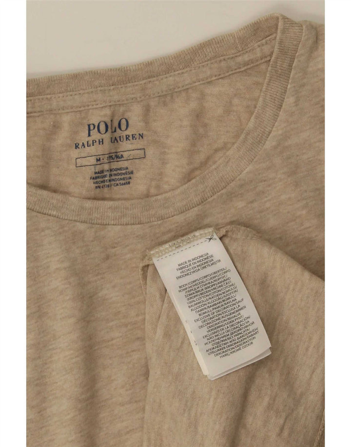 T-shirt da uomo Polo Ralph Lauren Top in cotone beige medio