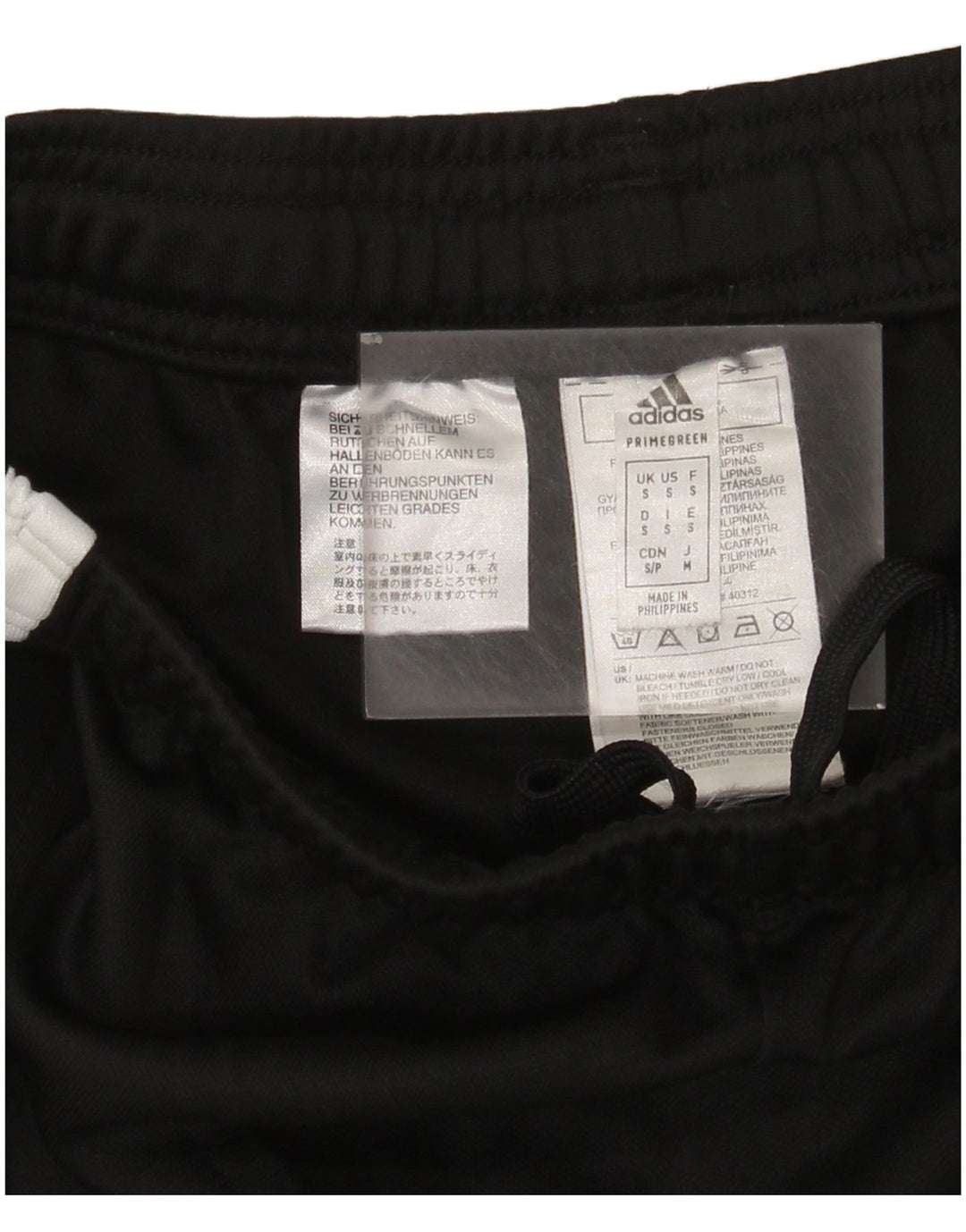 Pantaloni da tuta Adidas Aeroready da uomo piccoli in poliestere color block nero