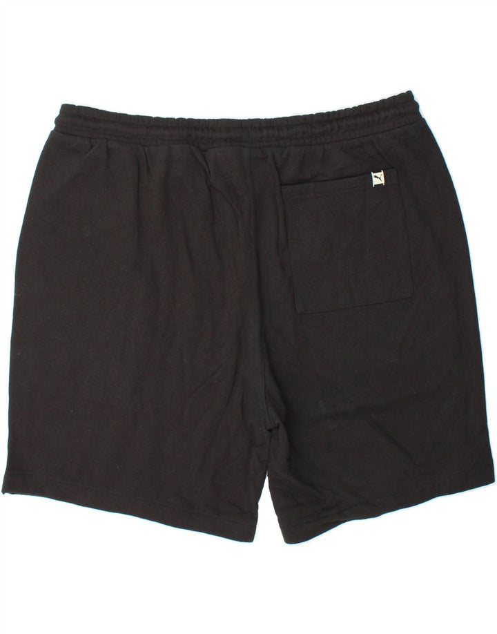 PUMA Mens Sport Shorts 2XL Black Cotton Vintage Puma and Second-Hand Puma from Messina Hembry 