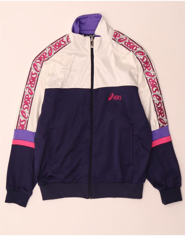 Giacca sportiva ASICS da donna con grafica IT 48 XL White Colourblock