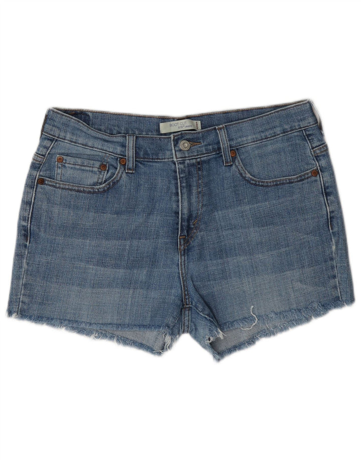 Pantaloncini di jeans Levi's 515 da donna US 10 Large W34 cotone blu