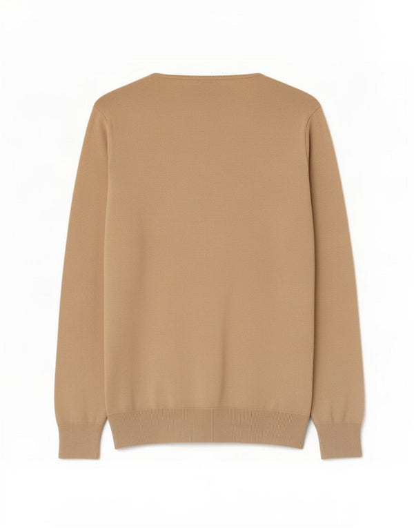 Maglione cardigan da donna Benetton UK 12 Cotone beige medio
