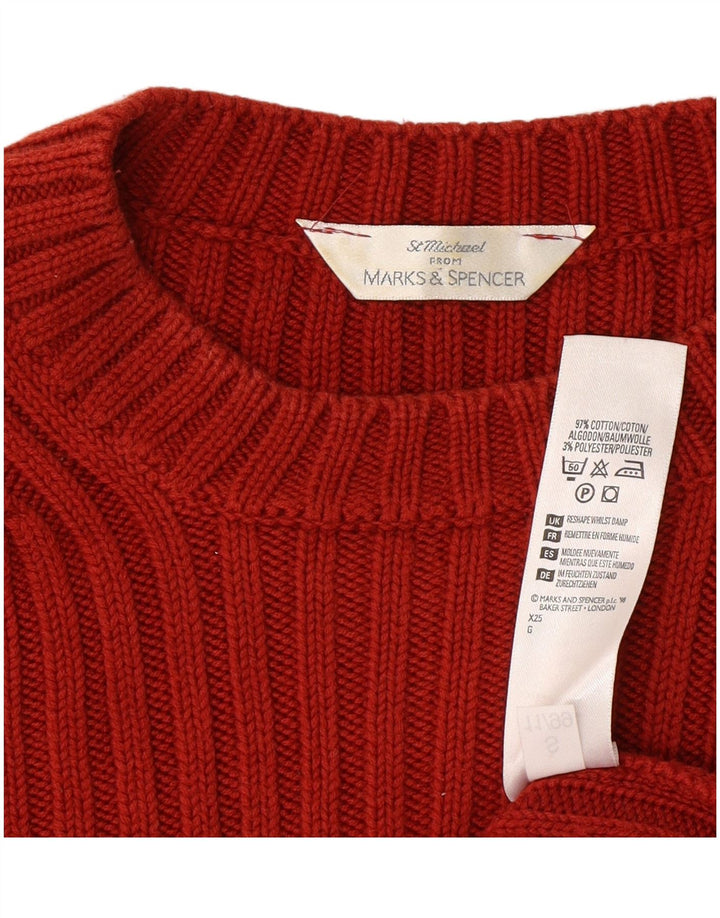Marks & Spencer da uomo St. Michael girocollo maglione maglione grande rosso classico