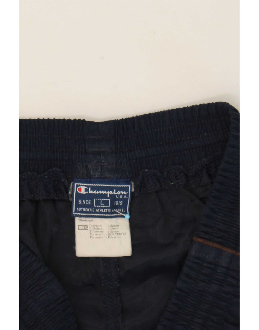 Pantaloni da tuta cargo da uomo Champion grandi in poliestere blu navy