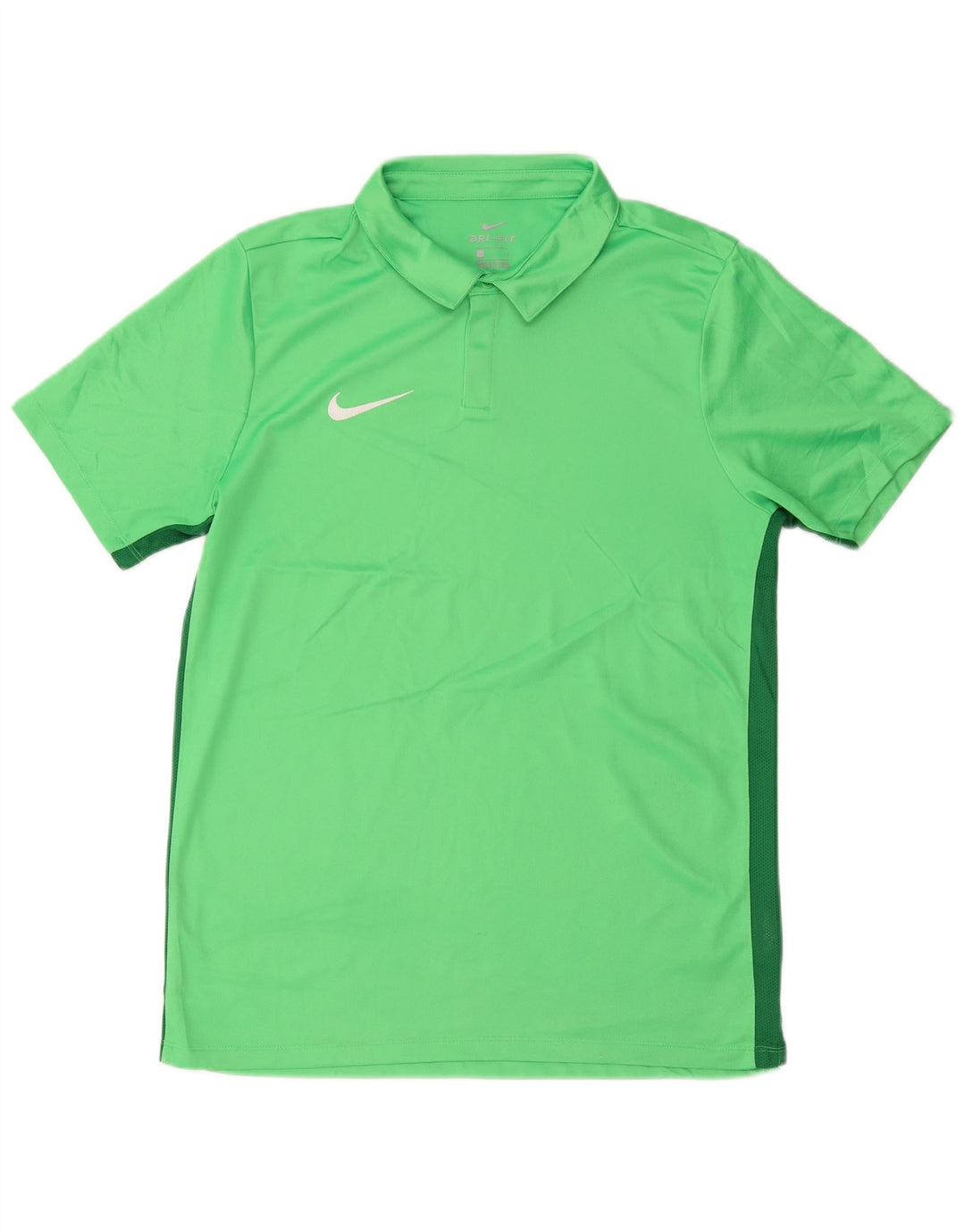 Polo Nike da uomo Dri Fit grande in poliestere color block verde