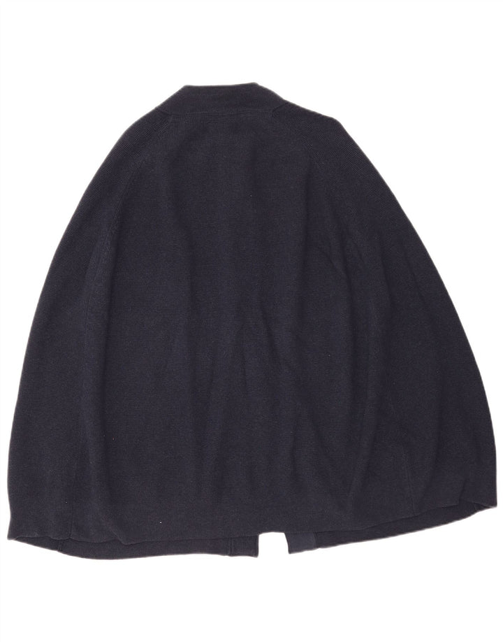 Maglione poncho da donna Topshop UK 12 cotone medio blu navy
