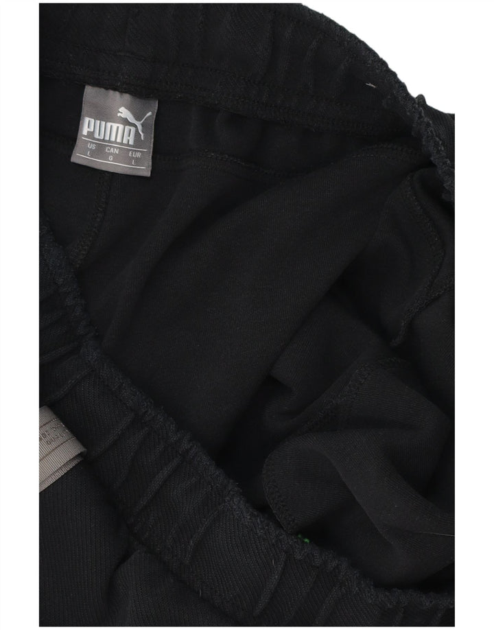 Pantaloncini sportivi grafici PUMA da uomo grandi neri