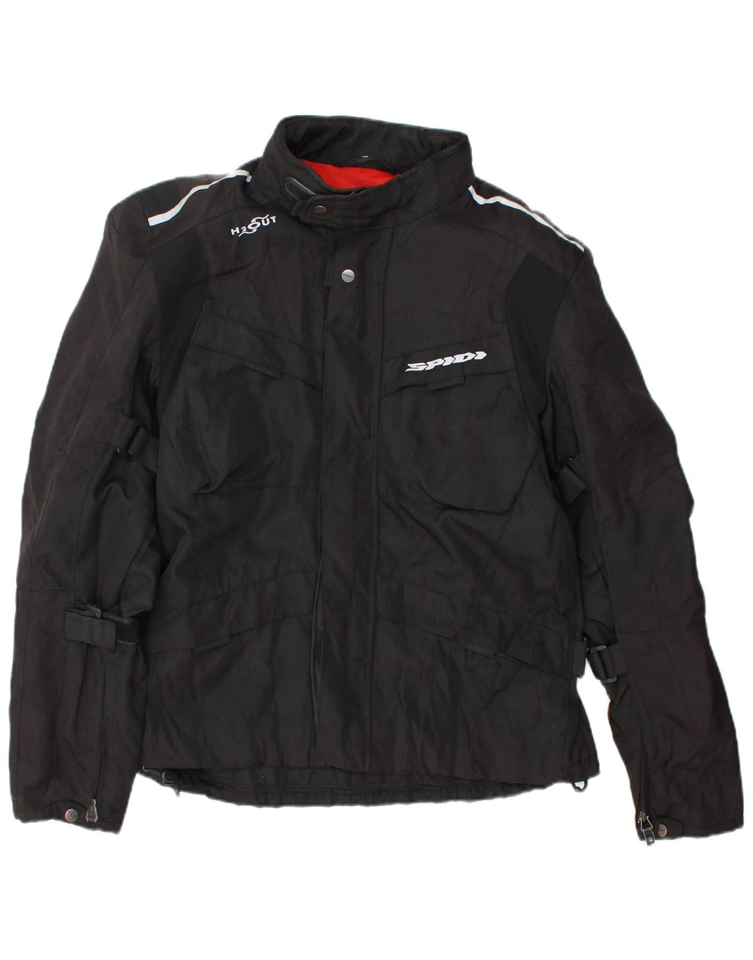 Giacca Spidi Graphic Moto Racer da uomo UK 40 Large Nera