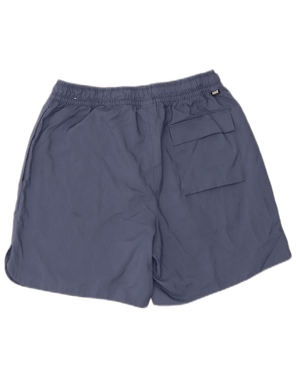 Pantaloncini da bagno Nike da uomo in poliestere blu medio