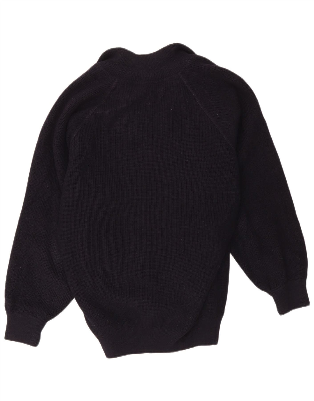 Giubbotto bomber lavorato a maglia da uomo vintage UK 40 grande lana nera