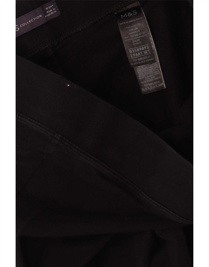 Leggings da donna Marks & Spencer UK 10 piccolo cotone nero