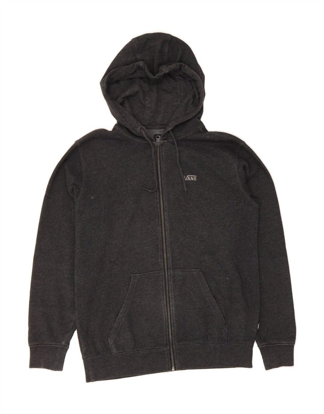 VANS Mens Zip Hoodie Sweater XS Grey Cotton Vintage Vans and Second-Hand Vans from Messina Hembry 