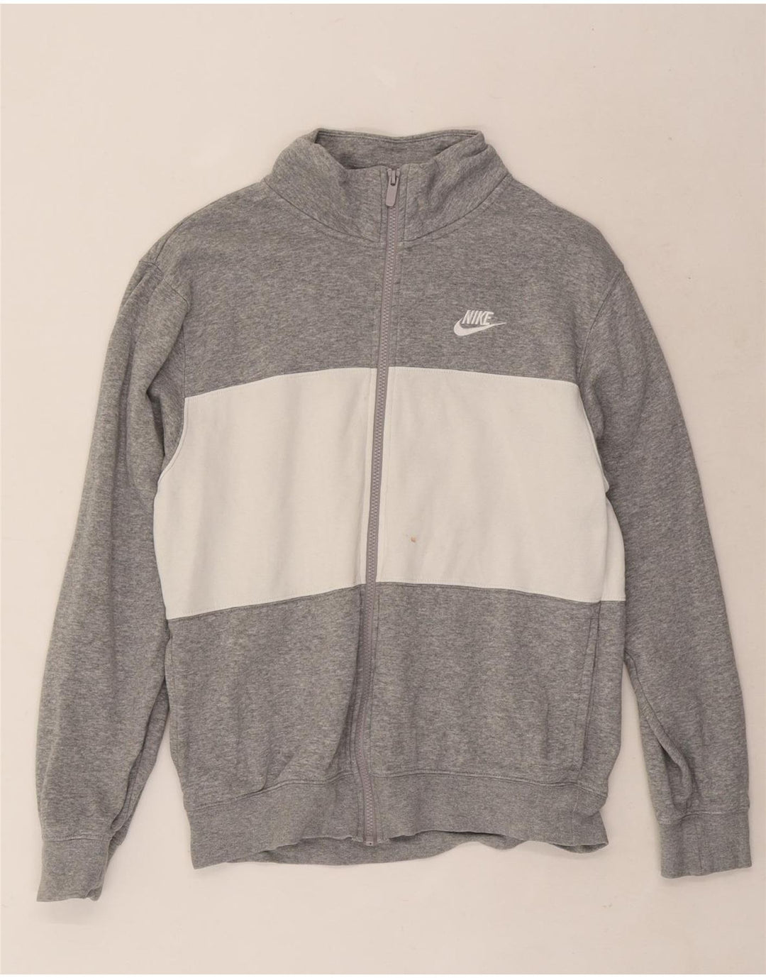 Giacca da ginnastica da uomo Nike Small in cotone color block grigio