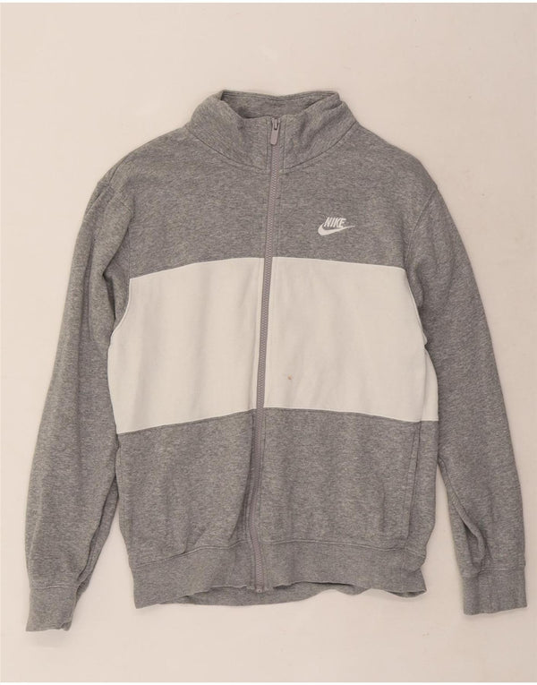 Giacca da ginnastica da uomo Nike Small in cotone color block grigio