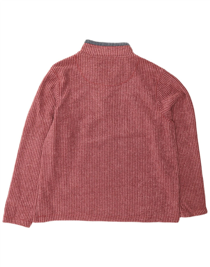 Maglione in pile da uomo con collo con zip Weird Fish 2XL poliestere rosa