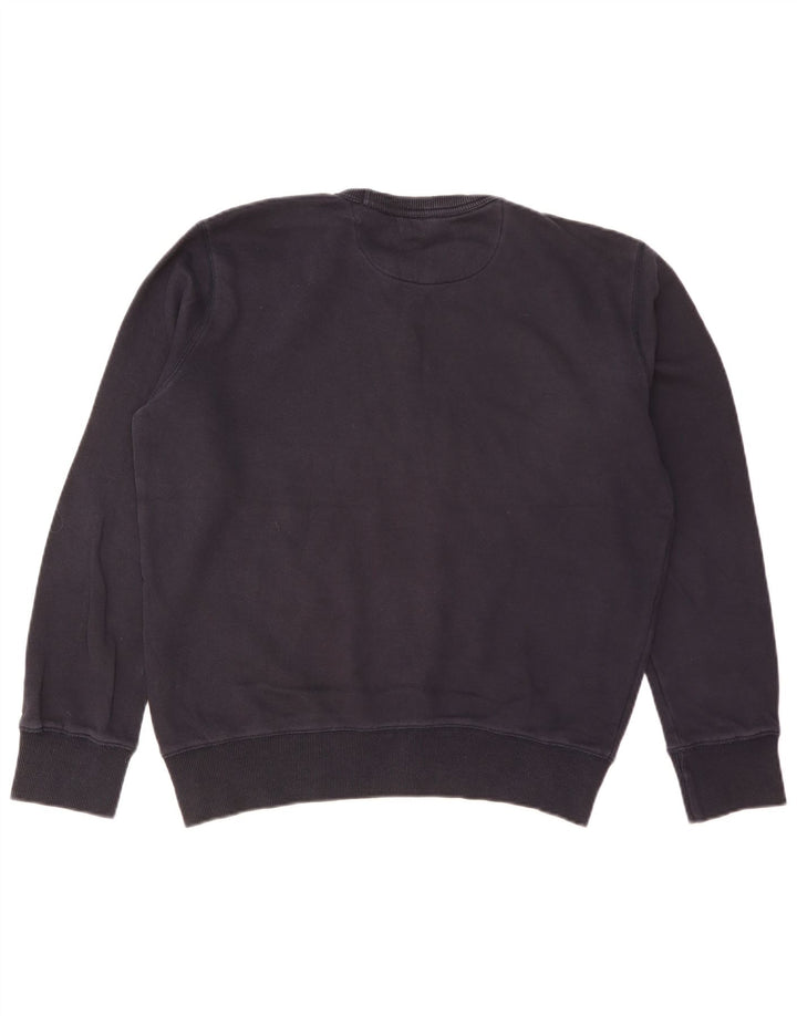 FRENCH CONNECTION Felpa da uomo maglione medio cotone blu navy