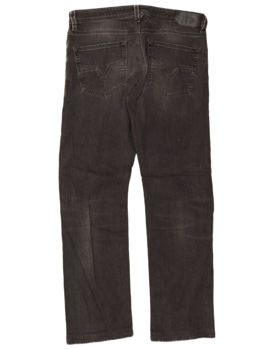 Jeans dritti regolari da uomo Diesel Larkee W34 L32 cotone grigio