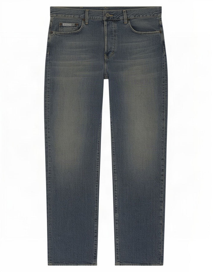 Jeans dritti da uomo Calvin Klein W32 L33 Blu